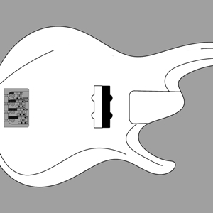 Neck H With Splitter: Single Coil on Neck Side
