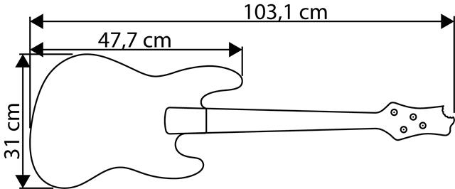 30" Jawbone Short Scale Dimensions